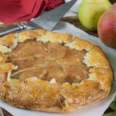 Rustic Pear Galette {grain-free, dairy-free, no refined sugar, paleo}