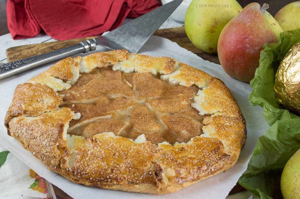 Rustic Pear Galette {grain-free, dairy-free, no refined sugar, paleo}