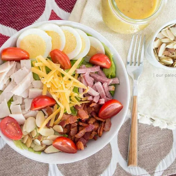 House Salad w/ Hot Bacon Honey Mustard Dressing {primal; grain-free; dairy-free option}