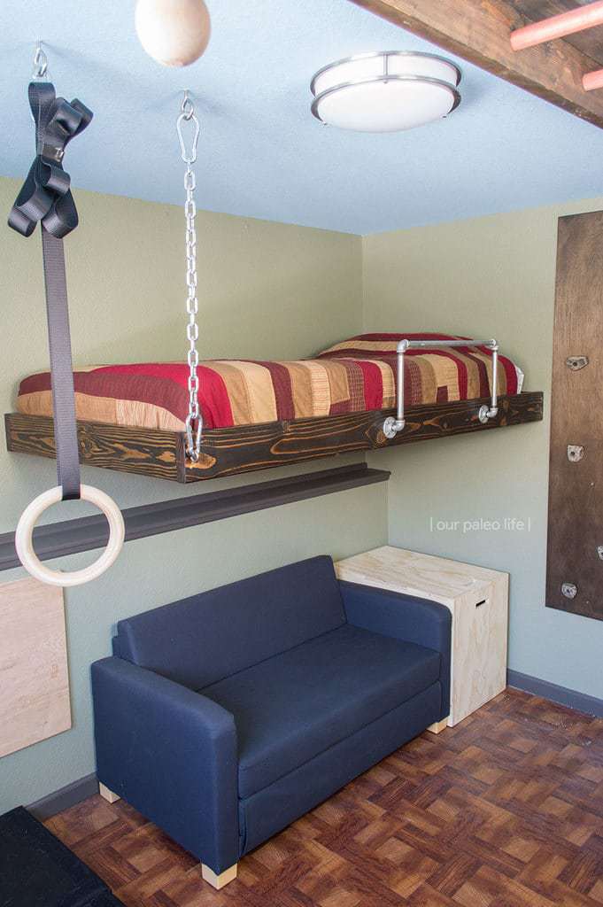 How to Build a Hanging Bed for Under $100 (Easy Suspended ...