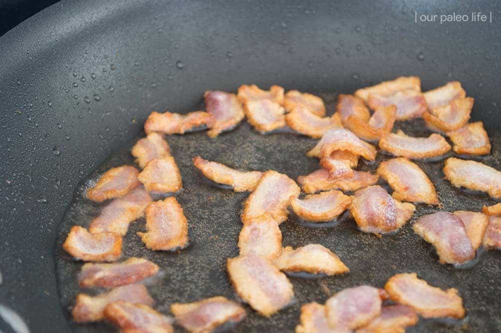 Bacon Sautéed Spinach by Our Paleo Life