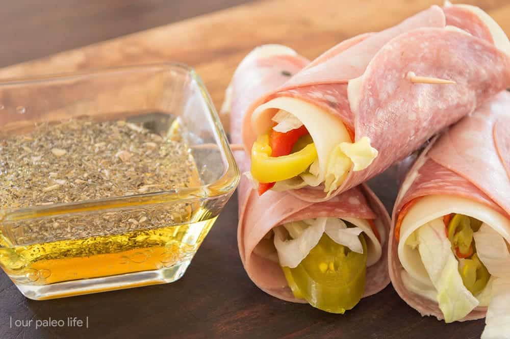 Italian Sub Roll-Ups {low-carb; keto; grain-free} by Our Paleo Life