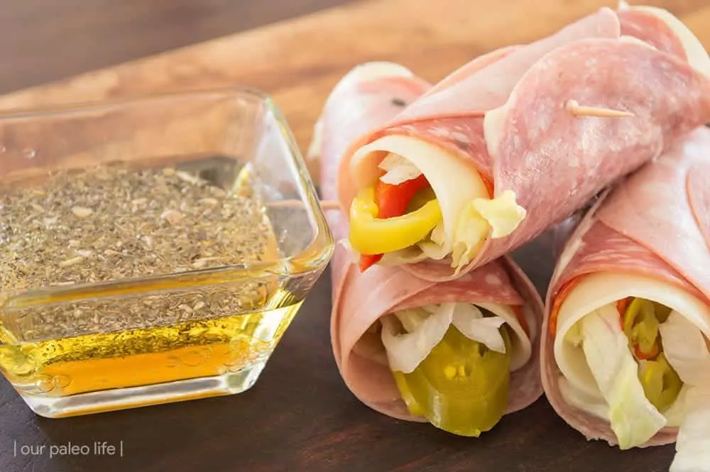 Italian Sub Roll-Ups {low-carb; keto; grain-free} by Our Paleo Life