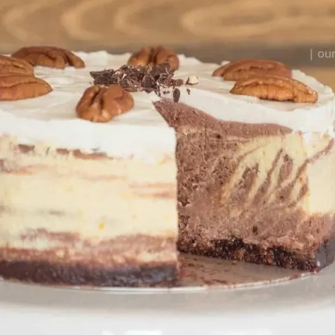 Zebra Keto Cheesecake {primal; low-carb}