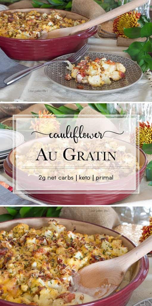 Low Carb Cauliflower Au Gratin Low Carb Cauliflower Au Gratin