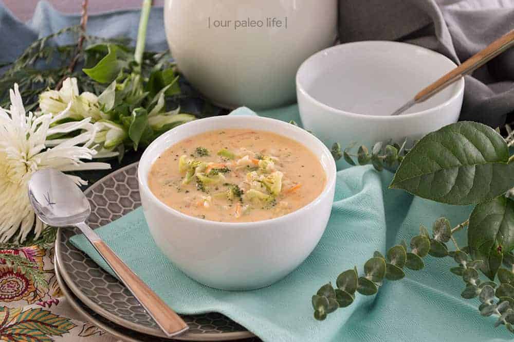 Smoky Broccoli Cheese Soup {low-carb; primal}