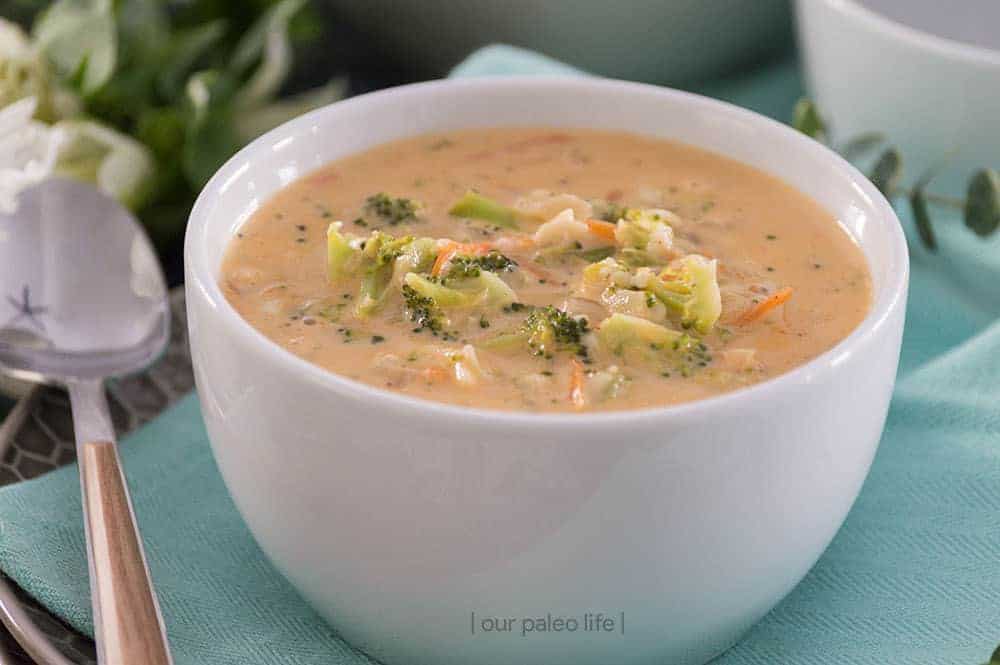 Smoky Broccoli Cheese Soup {low-carb; primal}