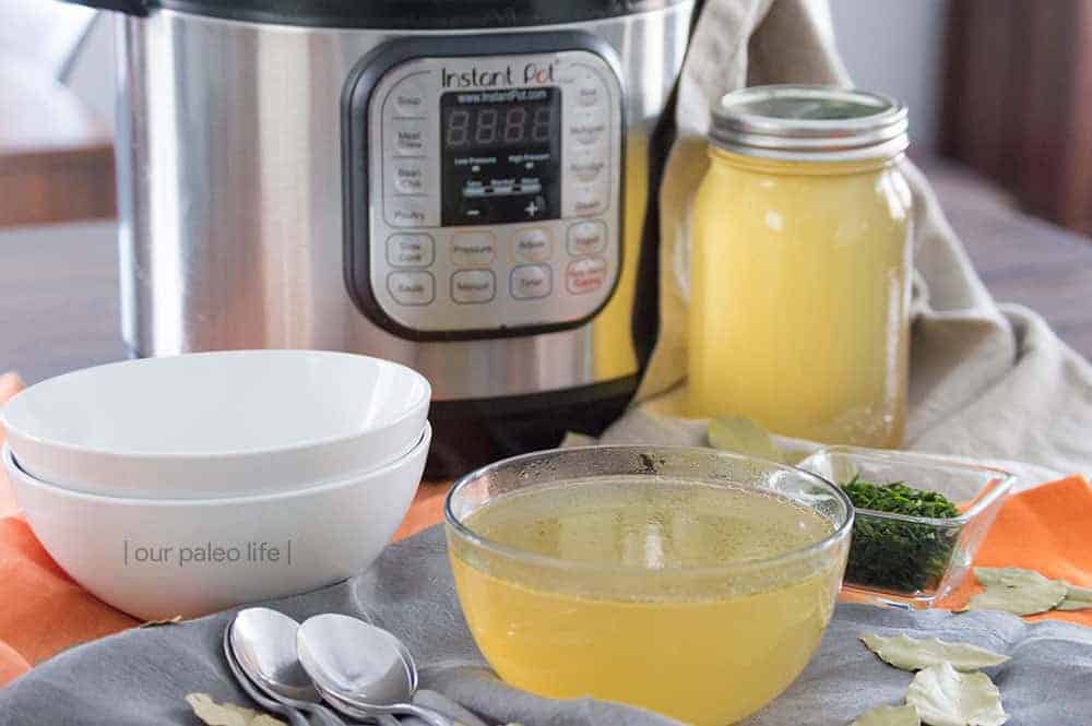 Chicken Bone Broth {in the Instant Pot}