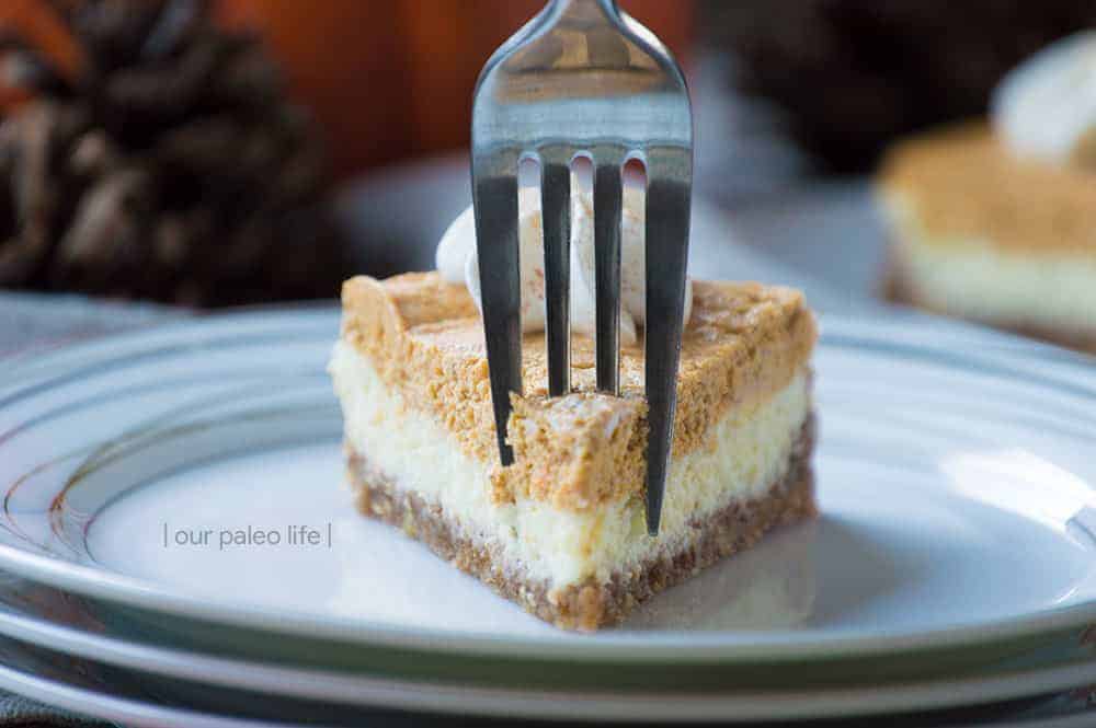 Keto Pumpkin Layer Cheesecake {primal; low-carb}