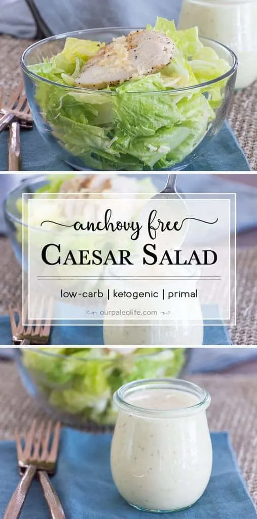 Love Caesar salad but can't have (or don't love) fish? Make your own clean ingredient version of the dressing with no fish, no preservatives, and all the flavor.