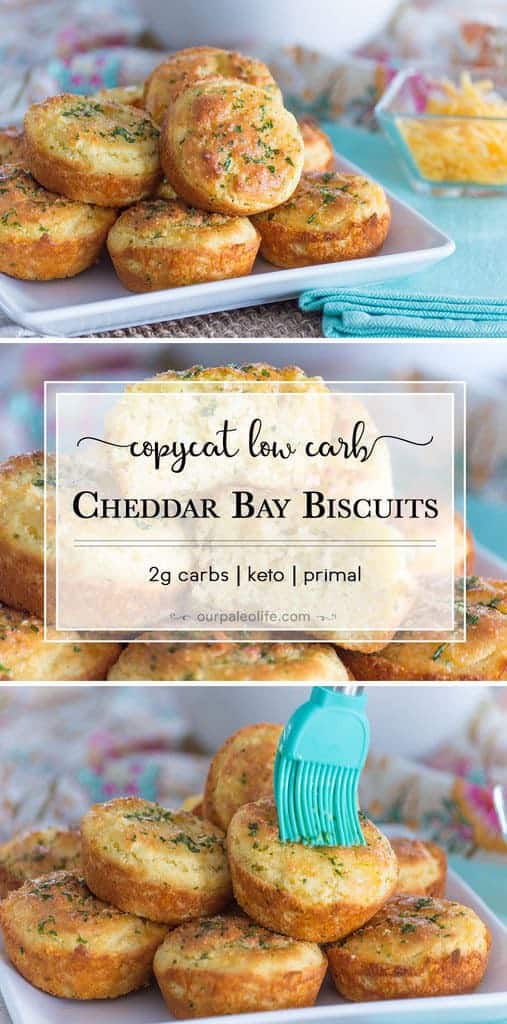 These are reminiscent of your favorite seafood restaurant biscuits but without all the carbs and gluten. Only 2g carbs per biscuits, these are the perfect side for any meal.