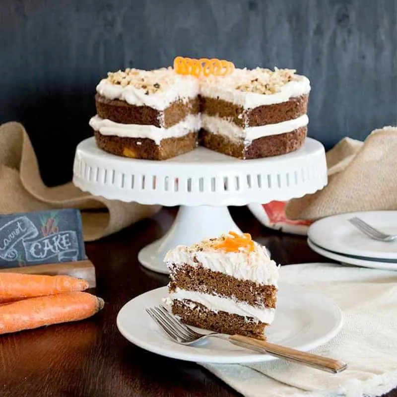 Carrot Cake w/ Maple Meringue Frosting