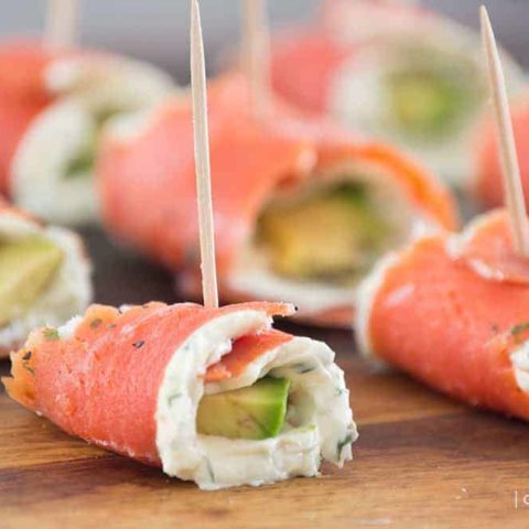 Salmon Party Rolls {low-carb; primal}