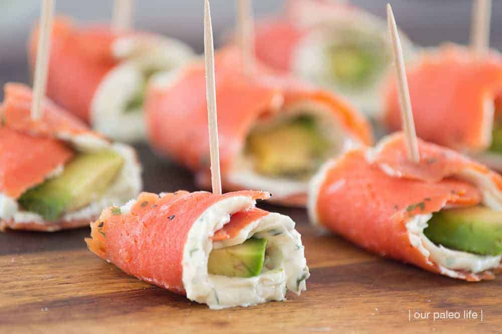 Salmon Party Rolls {low-carb; primal}