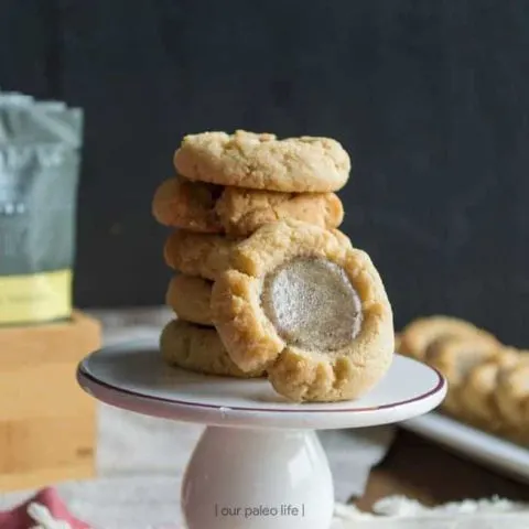 Low-Carb Thumbprint Cookie with Fat Fit Go {grain-free, dairy-free}