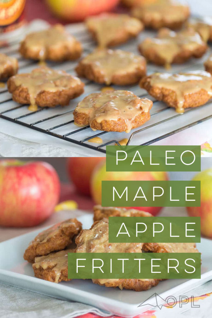 Paleo Maple Glazed Apple Fritters