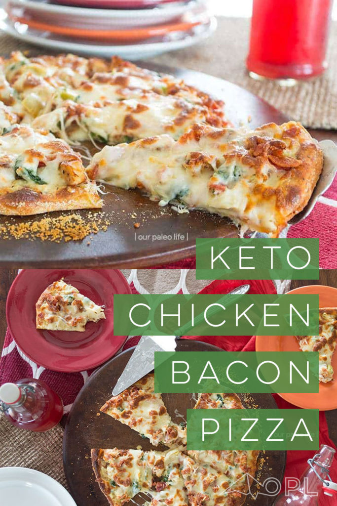 Keto Pizza – Chicken Bacon Artichoke w/ Low Carb Crust