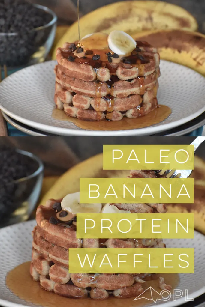 Paleo Banana Protein Waffles {grain-free}