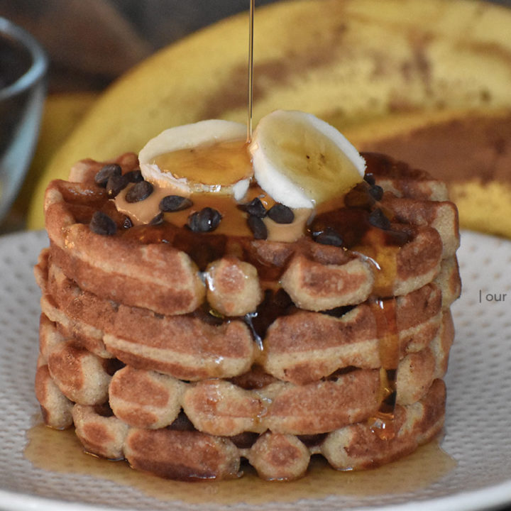 Paleo Banana Protein Waffles