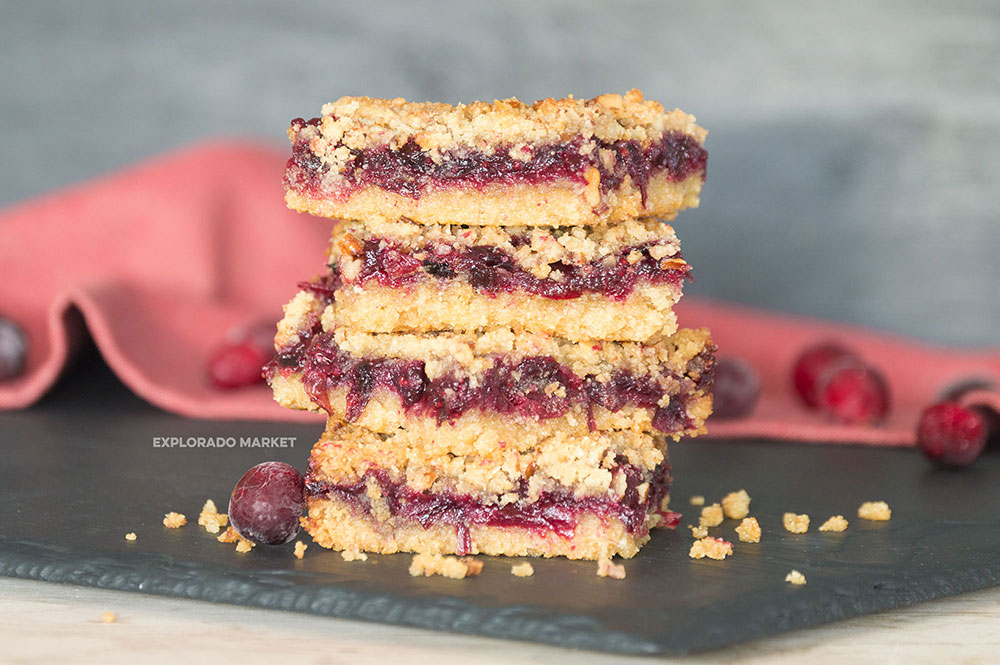 Keto Berry Crumble Bars