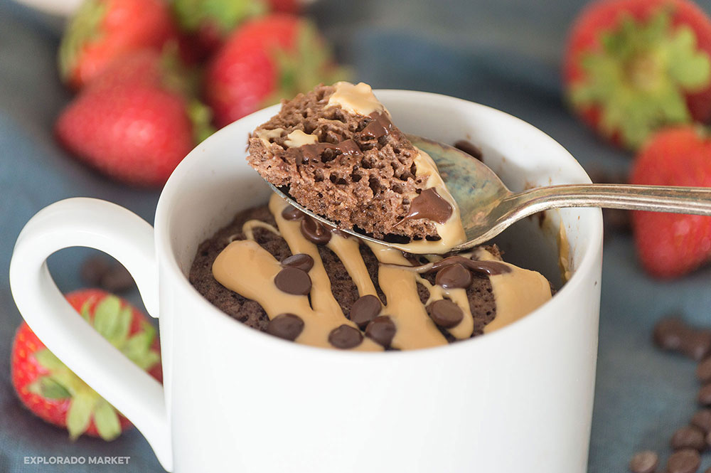 Keto Chocolate Almond Butter Mug Cake