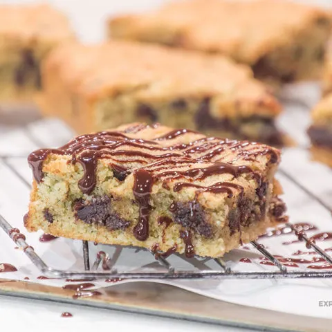 Keto Chocolate Chip Cookie Bars