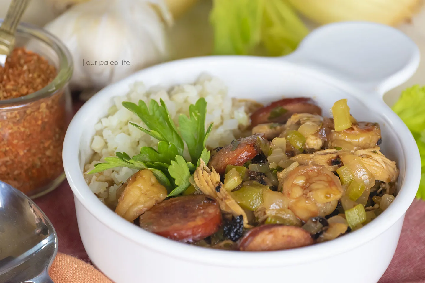 Keto Gumbo with Cauliflower Rice