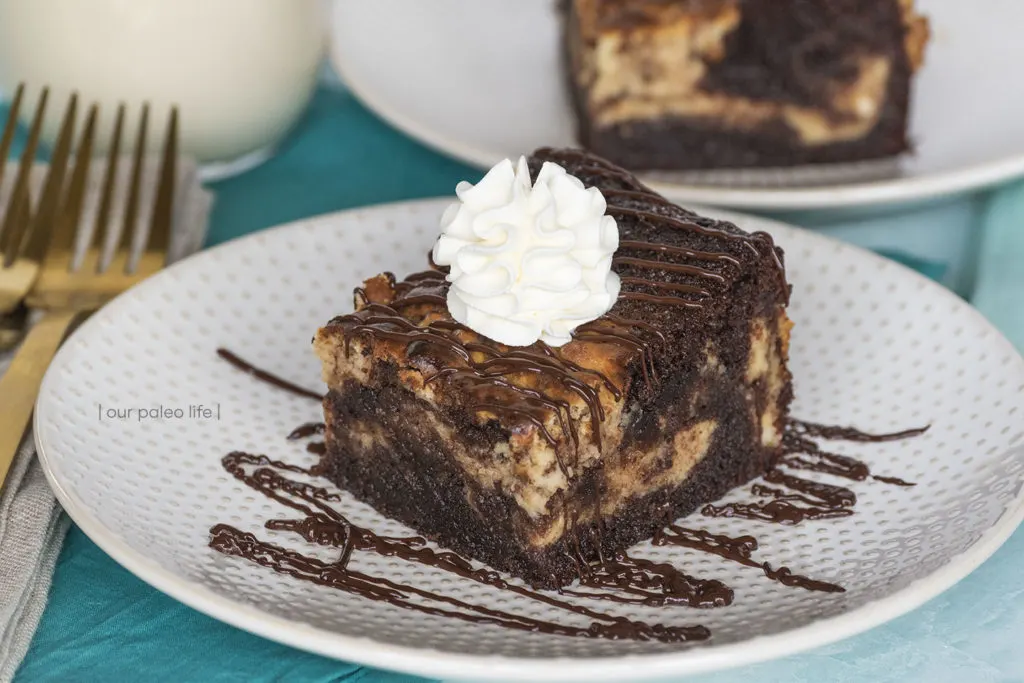 Mile High Brownie Swirl Cake