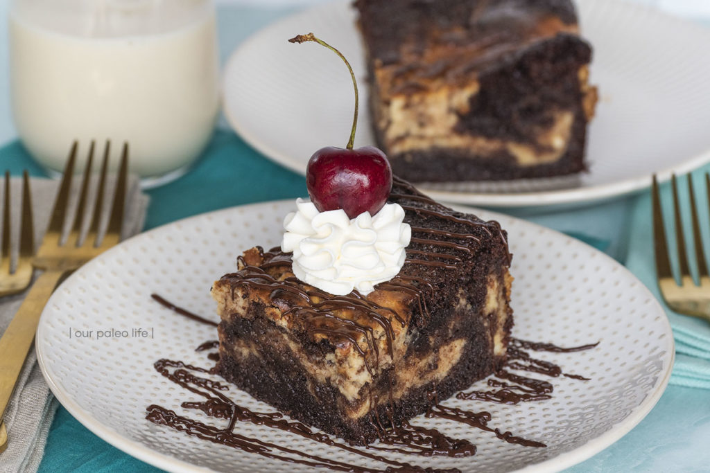 Mile High Brownie Swirl Cake