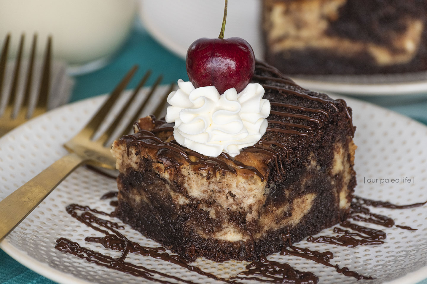 Mile High Brownie Swirl Cake