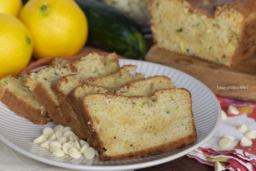 Keto White Chocolate Lemon Zucchini Bread