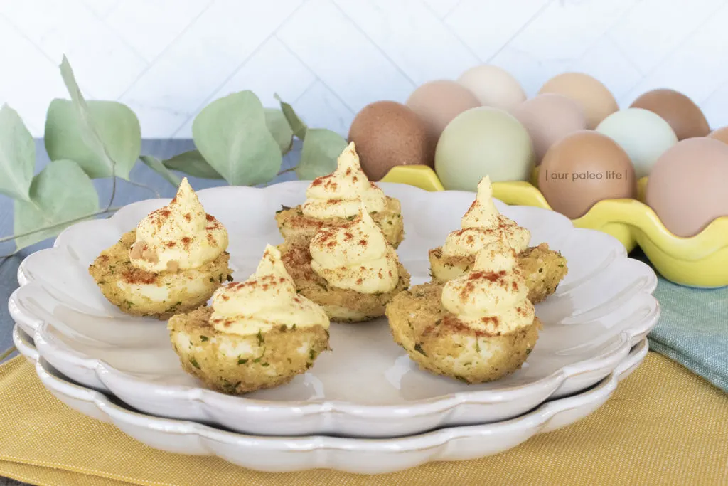 Keto Air-Fried Deviled Eggs