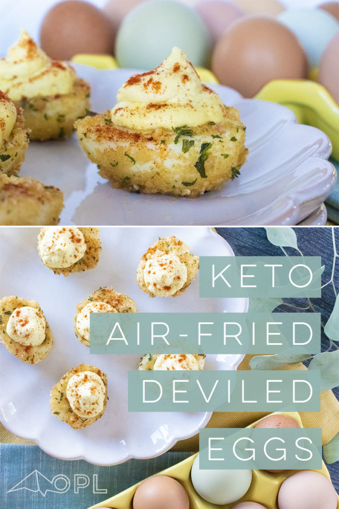 Keto Air-Fried Deviled Eggs