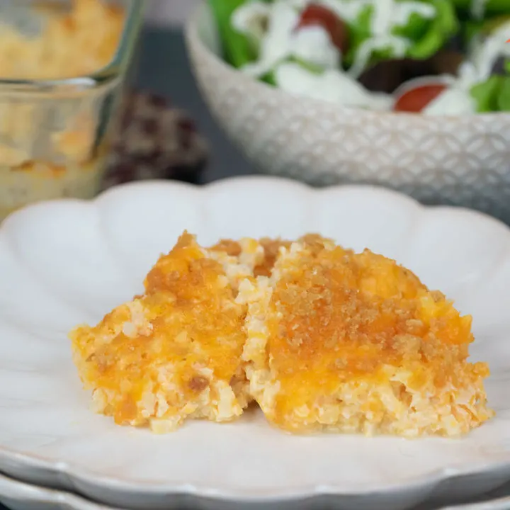 Low-Carb Cauliflower Mac & Cheese Casserole