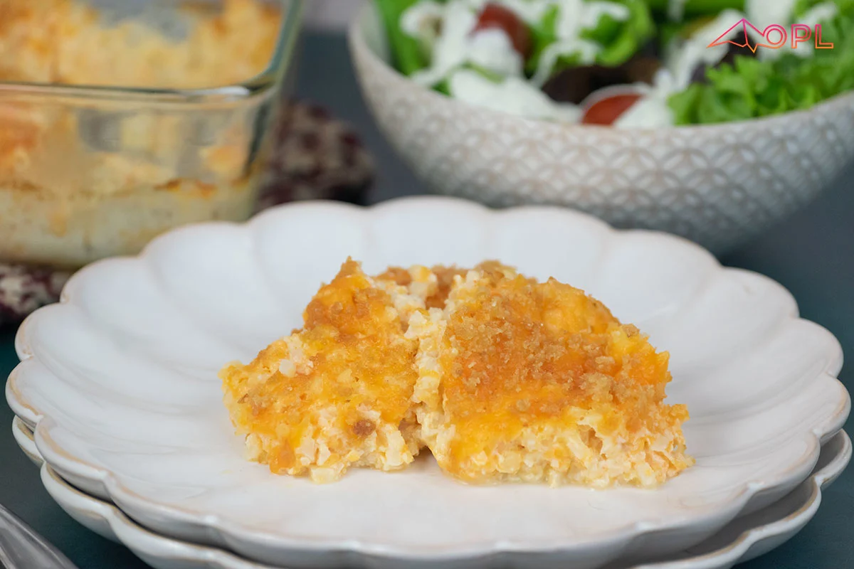 Low-Carb Cauliflower Mac & Cheese Casserole