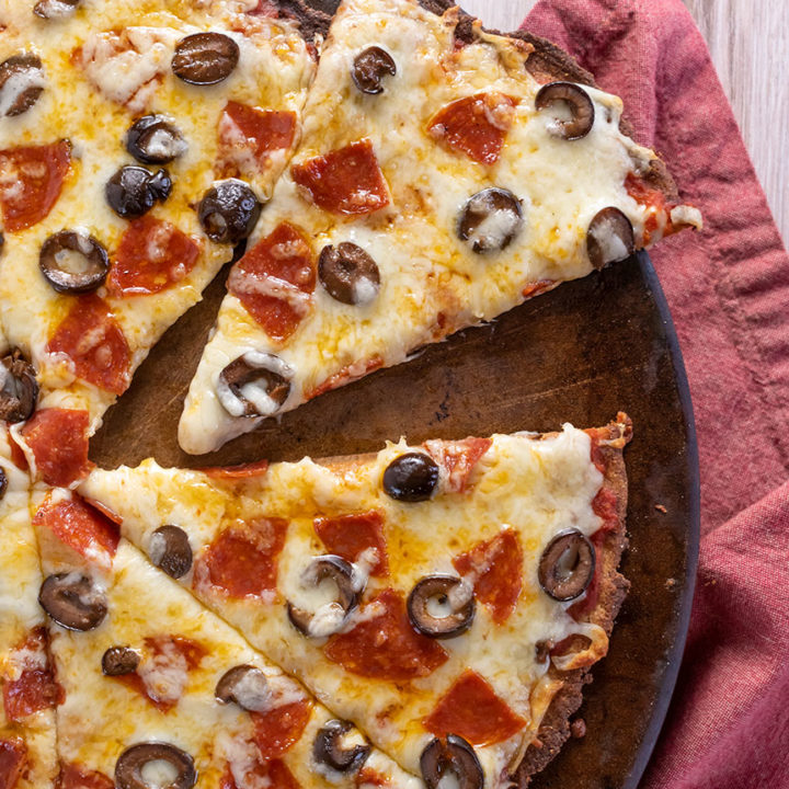 Low-Carb Thin-Crust Pizza {dairy-free}