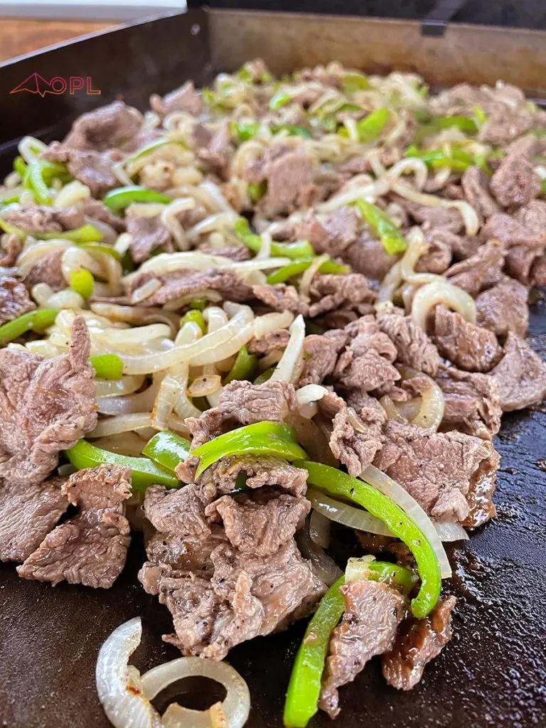 Blackstone Griddle Cheesesteak