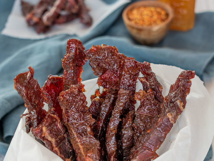 Smoked Beef Jerky (Sweet & Spicy) + PALEO Approved!