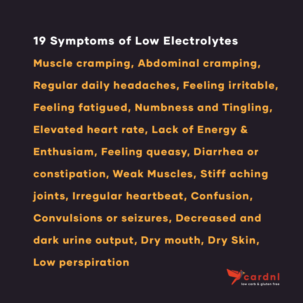 Low Electrolytes Symptoms