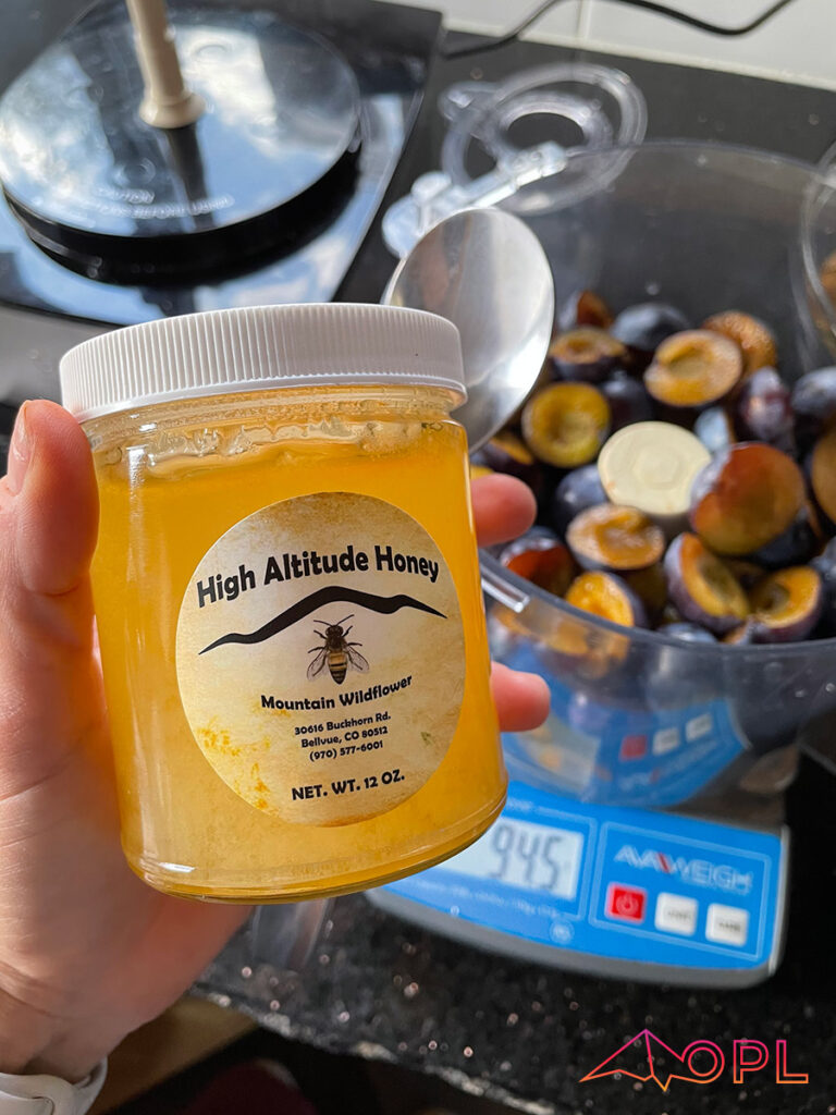 Honey sweetened with local honey