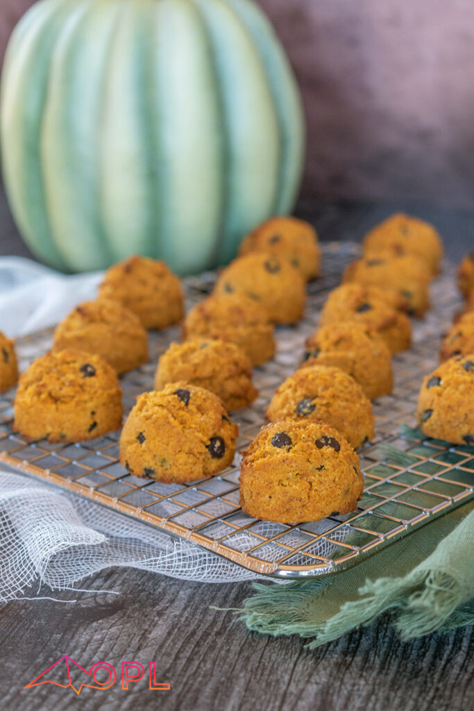 Pumpkin Chocolate Chip Cookie Bites