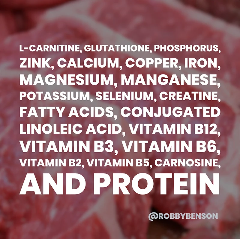 What are the nutrients in beef?