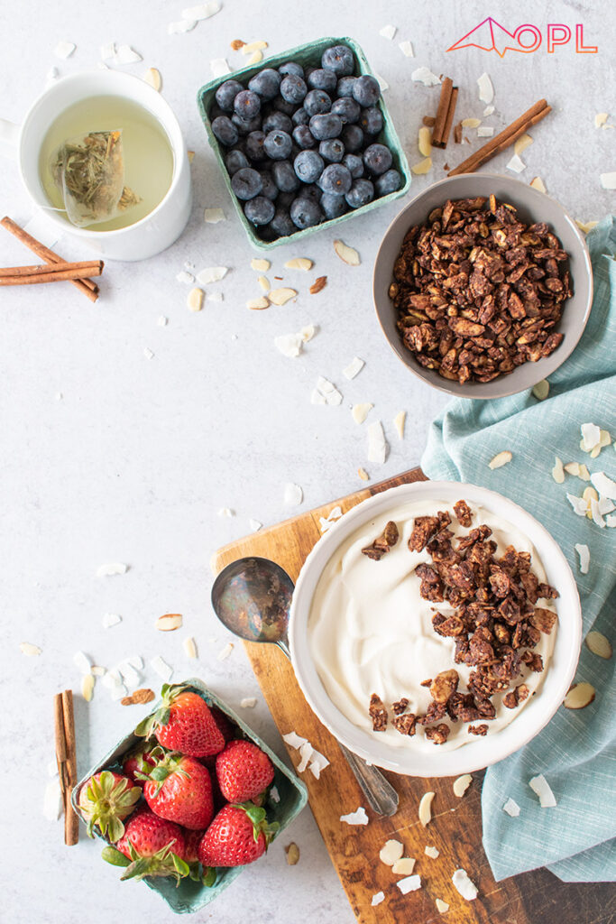 Keto Chocolate Cinnamon Granola