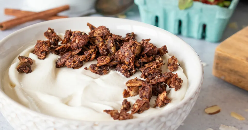 Keto Chocolate Cinnamon Granola