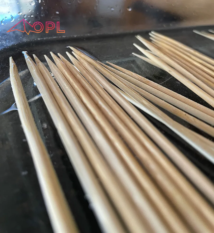 Bamboo Skewers Soaking in Water