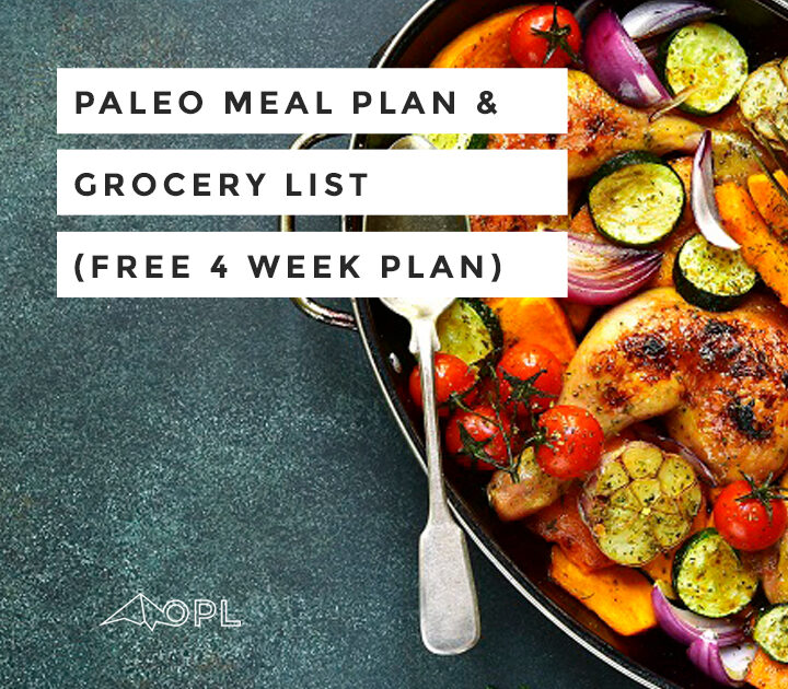 Paleo Meal Plan and Grocery List
