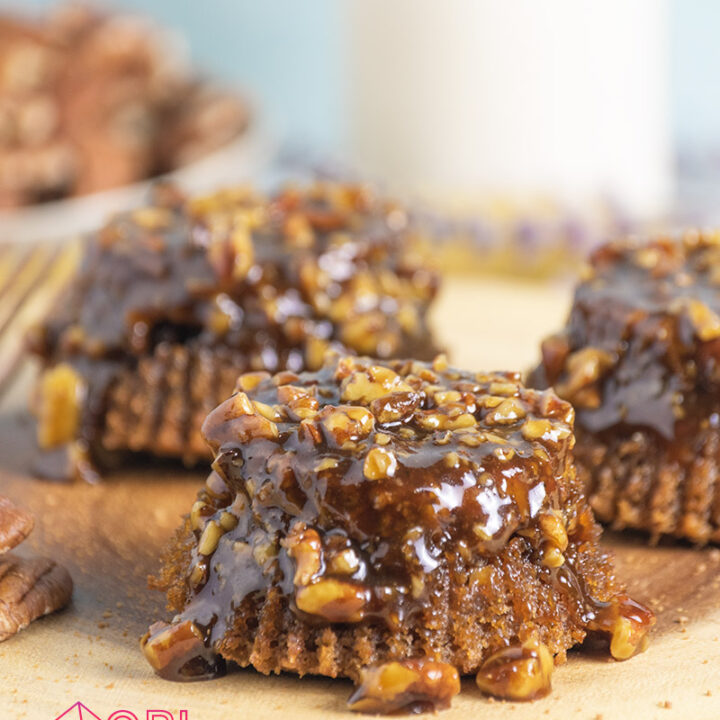 Gluten Free Upside Down Pecan Pie Cupcakes