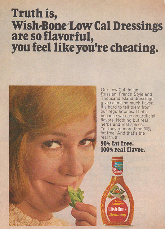 Low Fat Dressing Ad