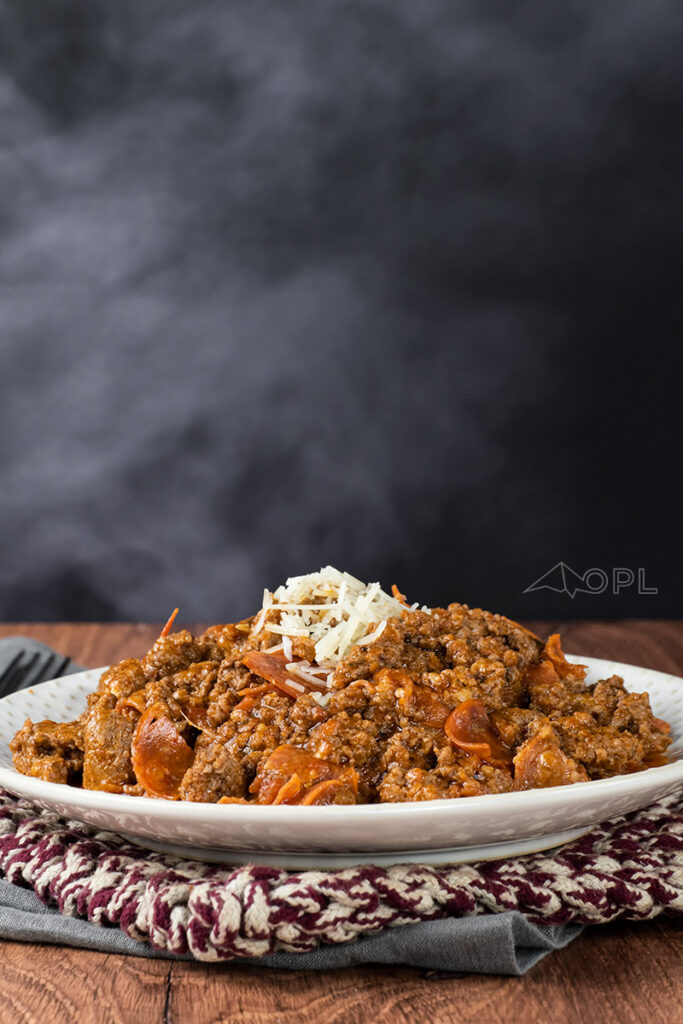 Family Favorite: Beefy Marinara Bowl with Pepperoni