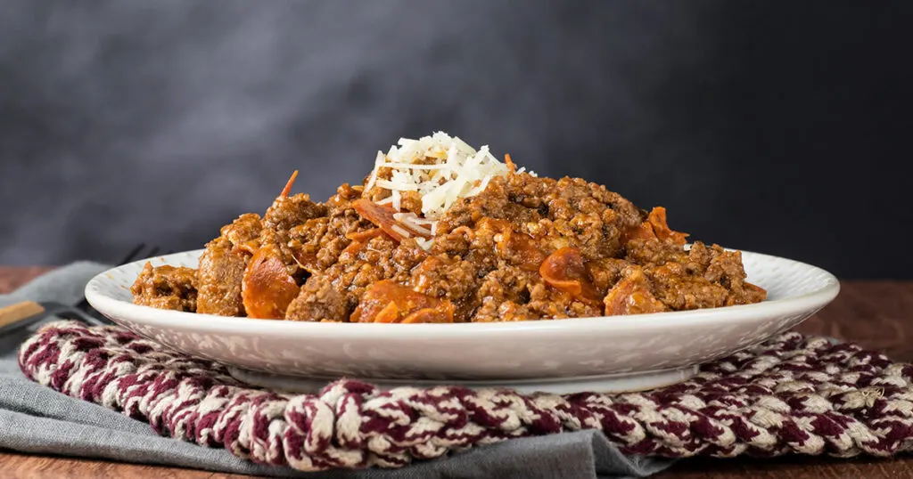 Marinara Bowl for Keto Camping